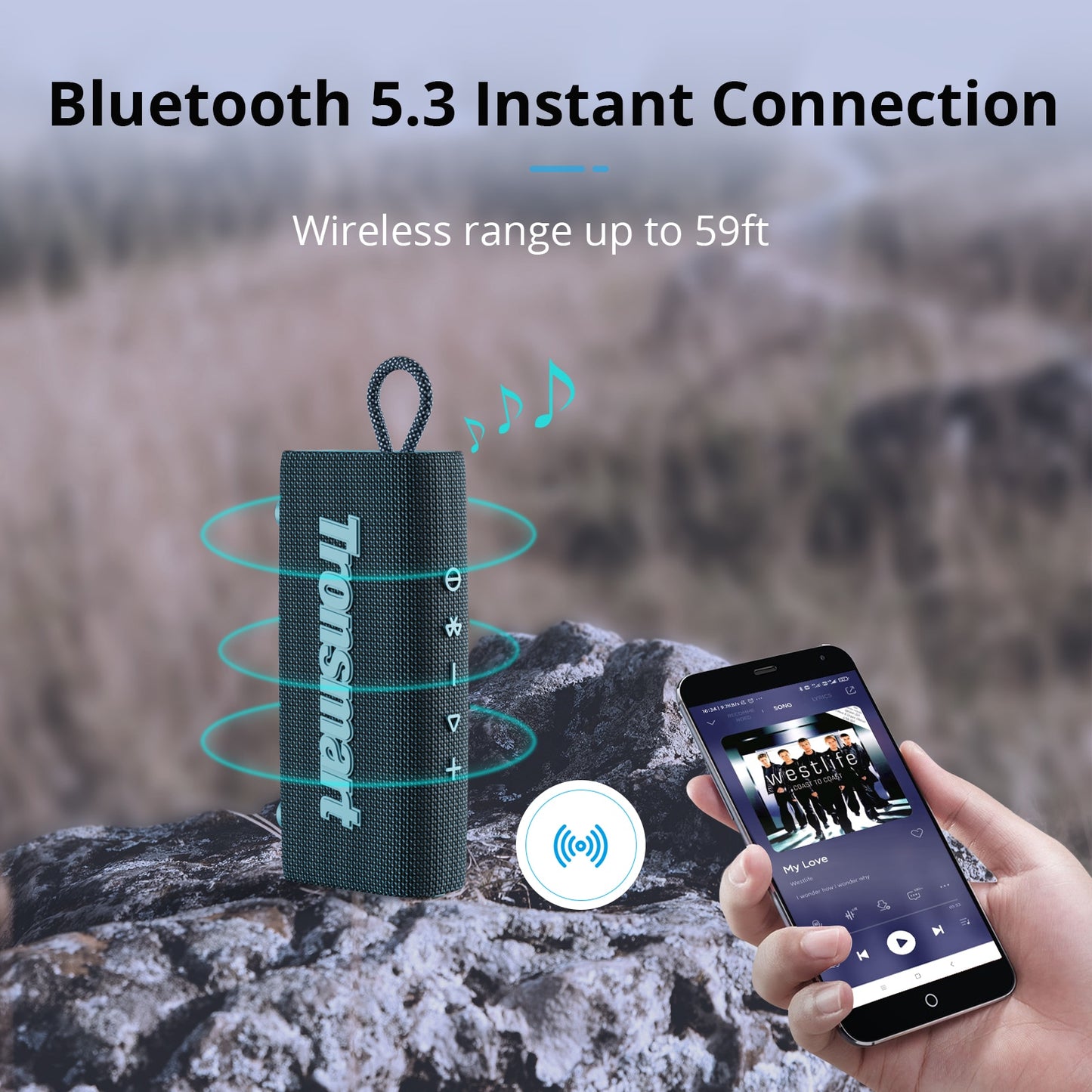 True Wireless Stereo Speaker with Bluetooth 5.3