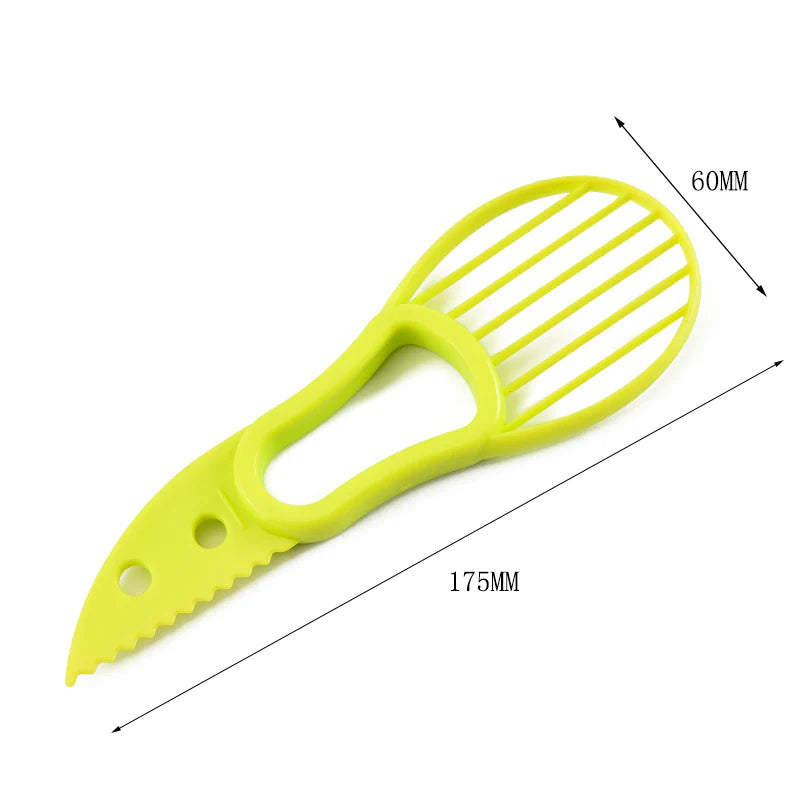 "Ultimate Avocado Tool: 3-in-1 Slicer, Corer, Butter Fruit Peeler - Perfect Kitchen Gadget for Hassle-Free Avocado Prep!"