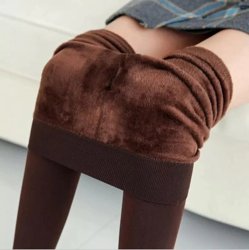 PBG Women's Fleece Leggings - Assorted Colors, High Waist, Stretchy, and Warm - One Size (Recommended for Small-Large)