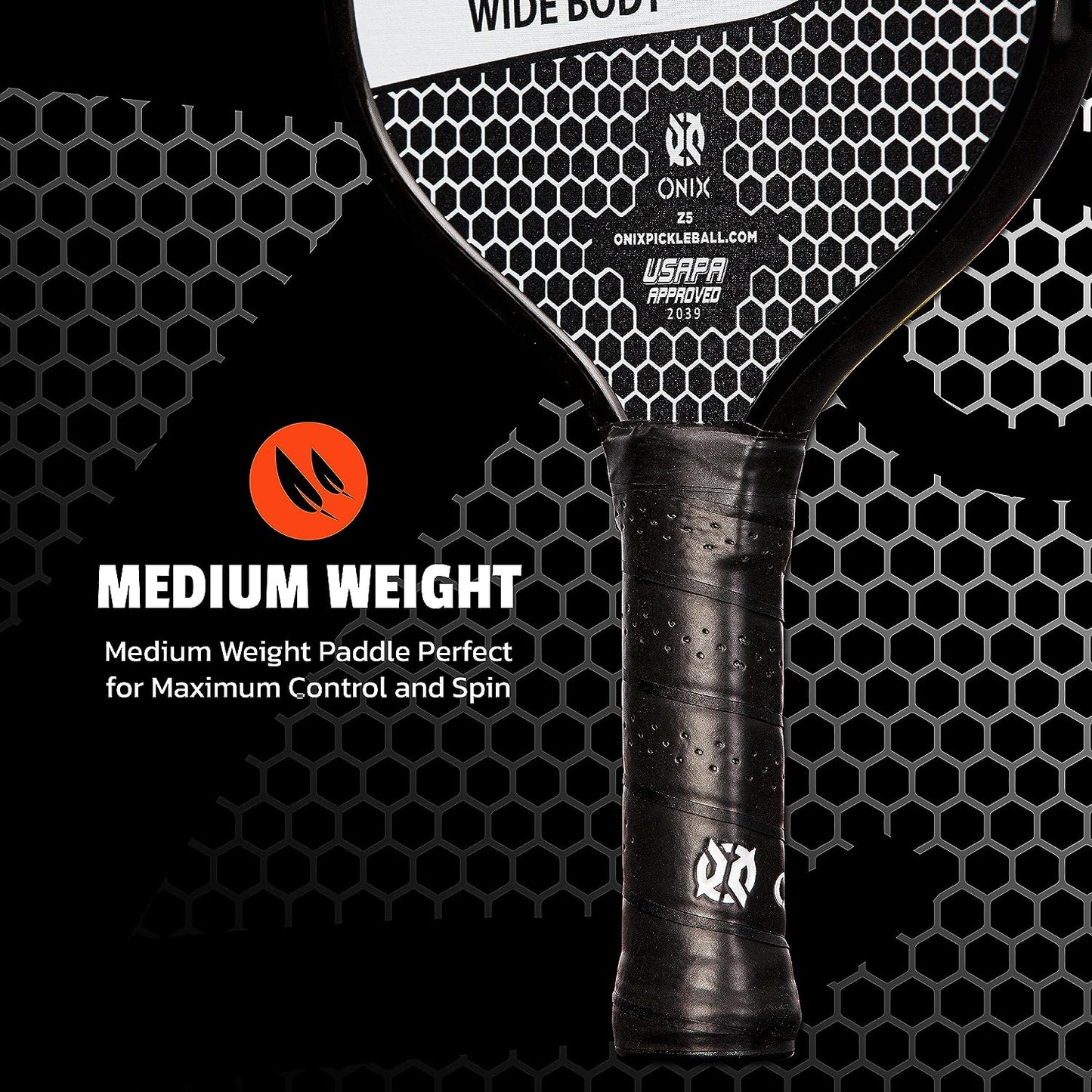 "Experience the Ultimate Performance with Graphite Z5 Pickleball Paddles - Lightweight, Durable and Comfortable Grip - Officially Approved by USA Pickleball"