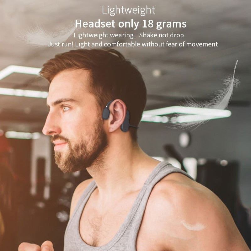 Bone Conduction Headphones Bluetooth 5