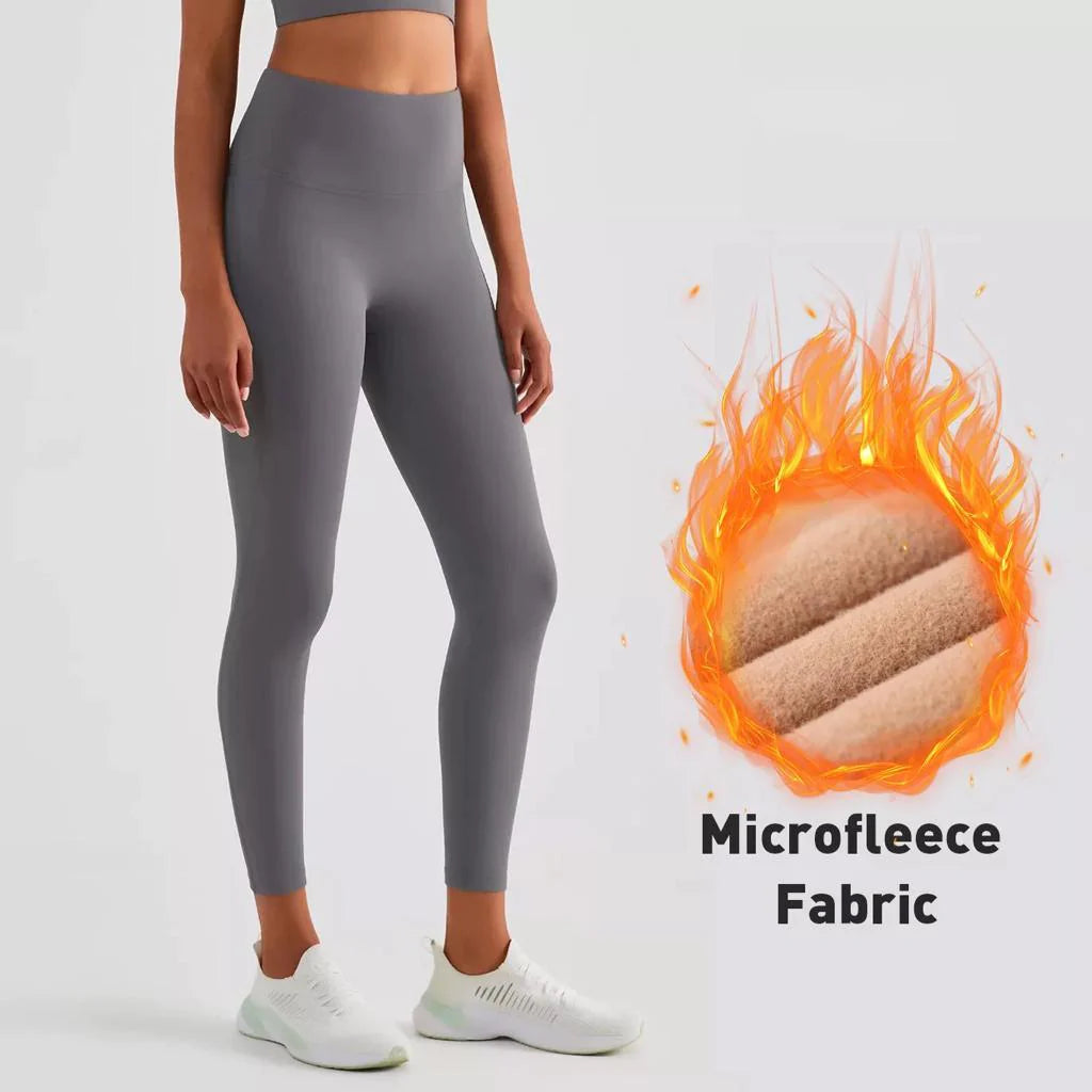 PBG Women's Fleece Leggings - Assorted Colors, High Waist, Stretchy, and Warm - One Size (Recommended for Small-Large)