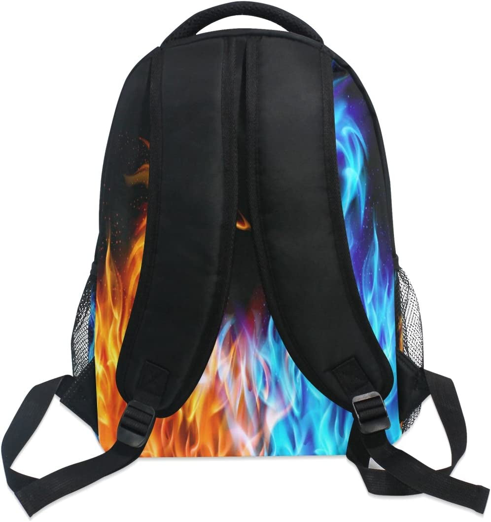 "Experience the Power of the Fire Dragon with the Ultimate Galactic Laptop Backpack - Stylish and Functional for Fashionable Teens and Scholars - Water-Repellent, Perfect for University, Travels, and Everyday Adventures!"