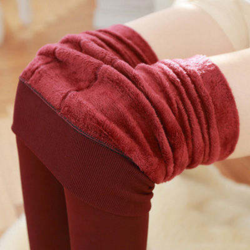 PBG Women's Fleece Leggings - Assorted Colors, High Waist, Stretchy, and Warm - One Size (Recommended for Small-Large)