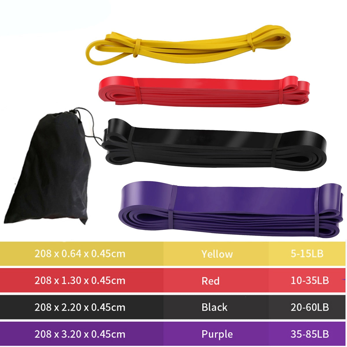 Fitness Rubber Pull Up Resistance Bands