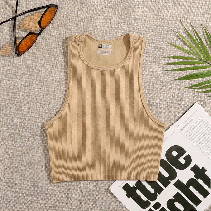 women yoga vest crop top