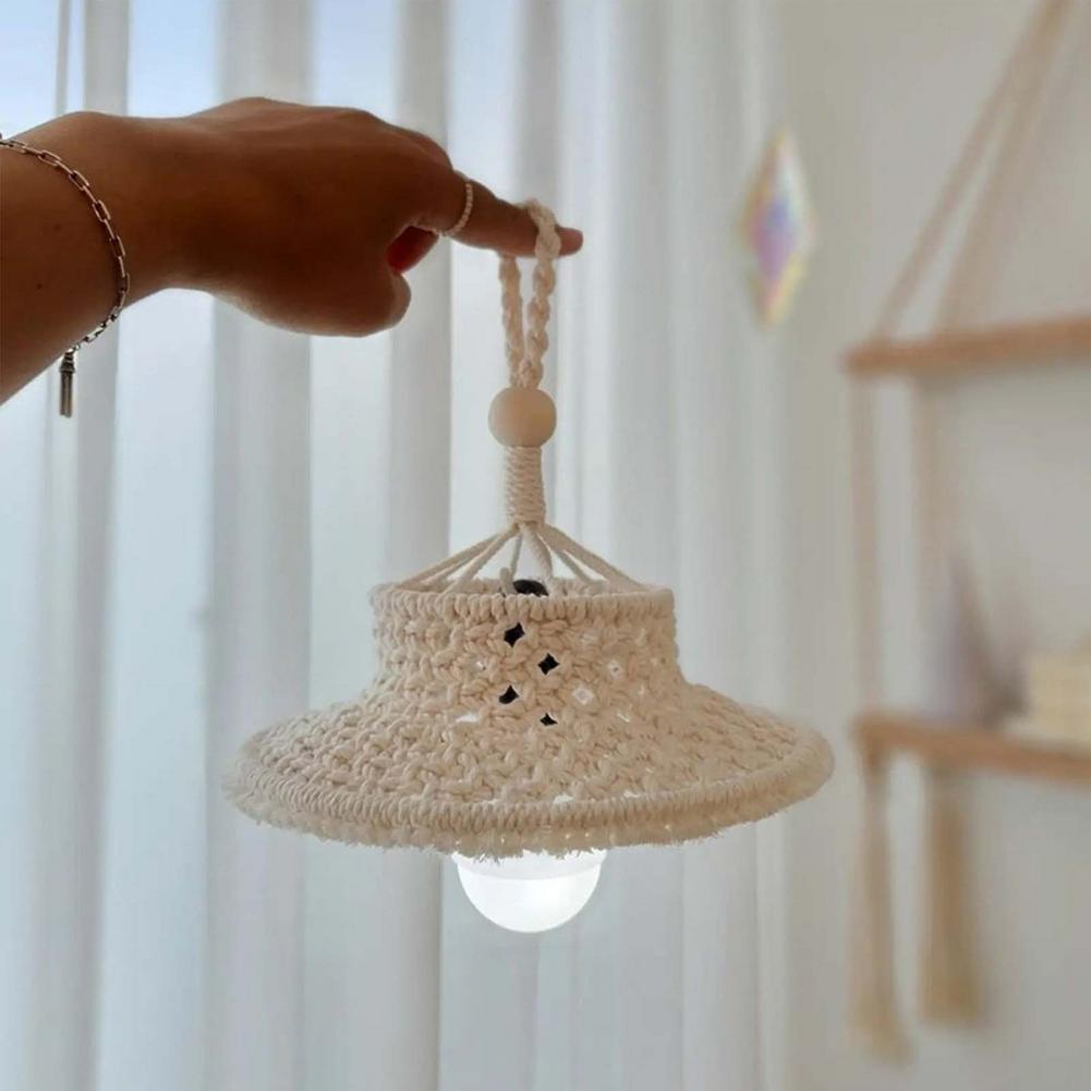 Bohemian Handmade Woven Macrame Lamp