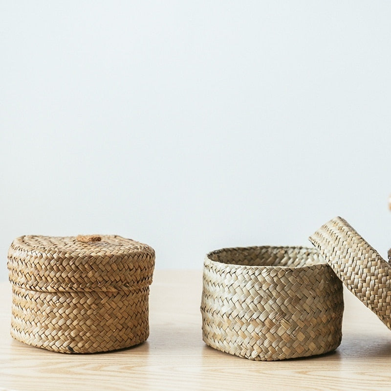 Flowers Weaving Woven Storage Basket
