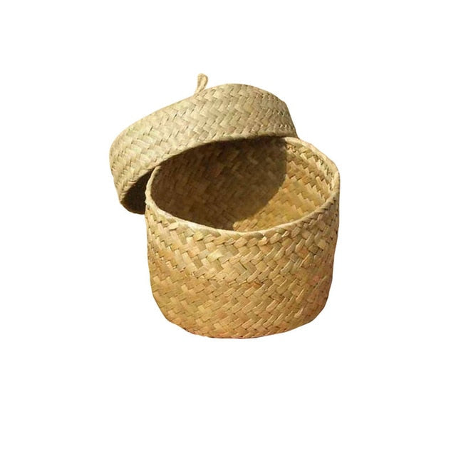 Flowers Weaving Woven Storage Basket