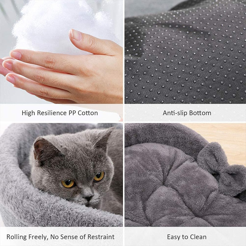 Cute Cat Bed Heart-Shaped Bed