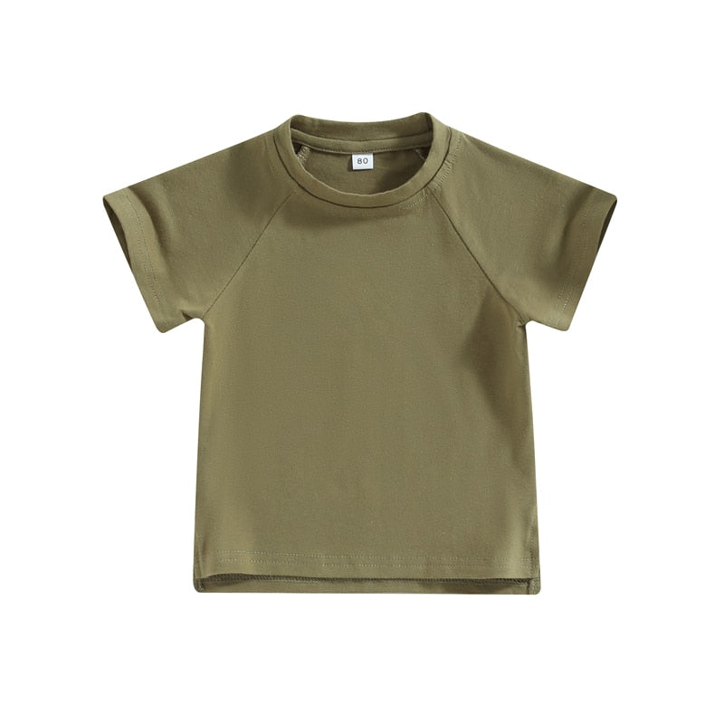 Girls Boys Summer Short Sleeve