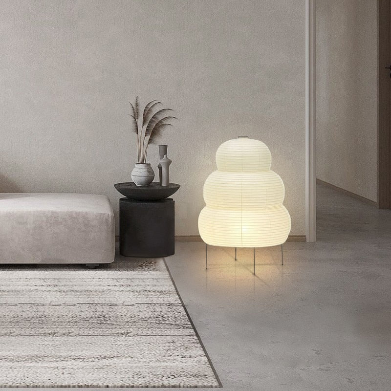 Japanese Wabi-Sabi Tripod Floor Lamp