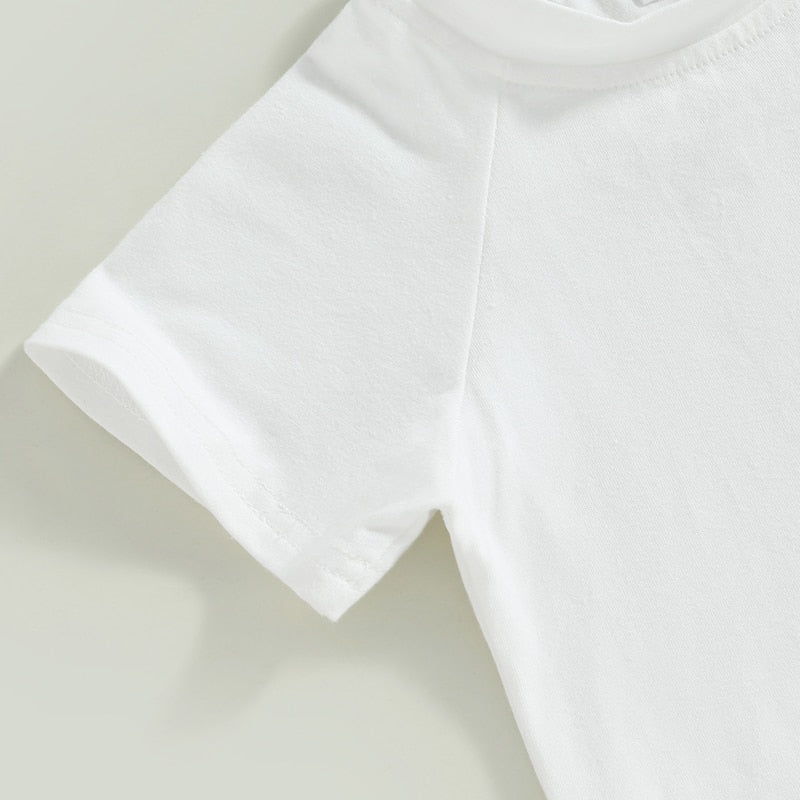 Girls Boys Summer Short Sleeve