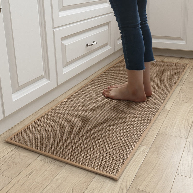 Linen Weave Kitchen Floor Mat