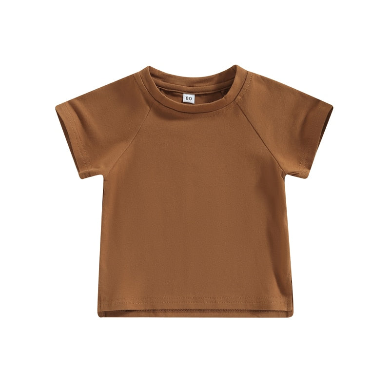 Girls Boys Summer Short Sleeve