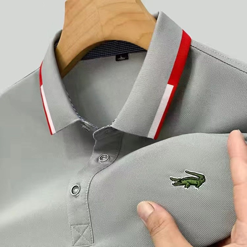 brand embroidered shirt offers superior comfort