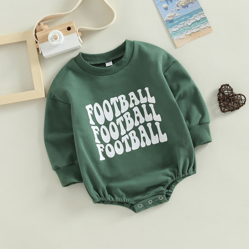 infant baby long sleeve crew neck jumpsuit