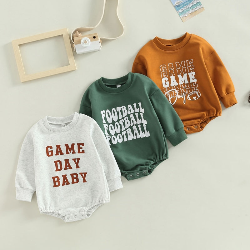infant baby long sleeve crew neck jumpsuit