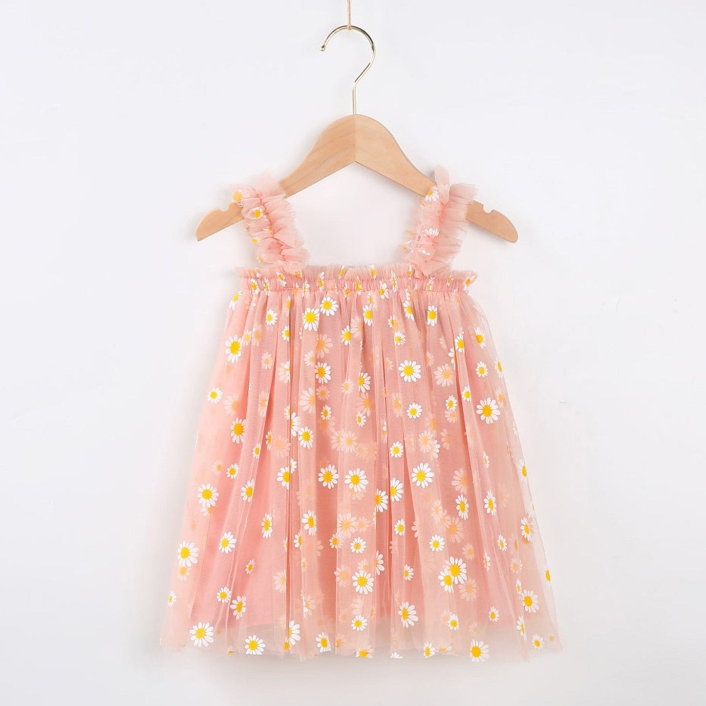 summer sleeveless daisy floral dresses