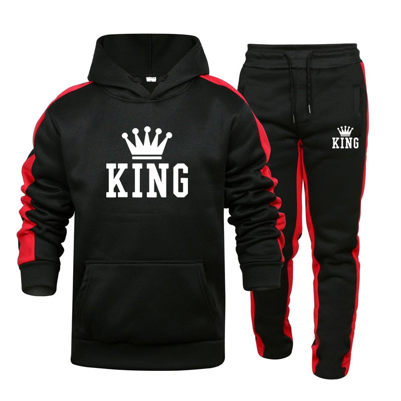 Mens Tracksuit Hooded Sweatshirts and Jogger Pants