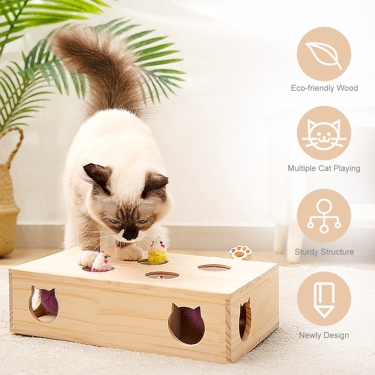 Whack-a-mole Solid Wood Toys