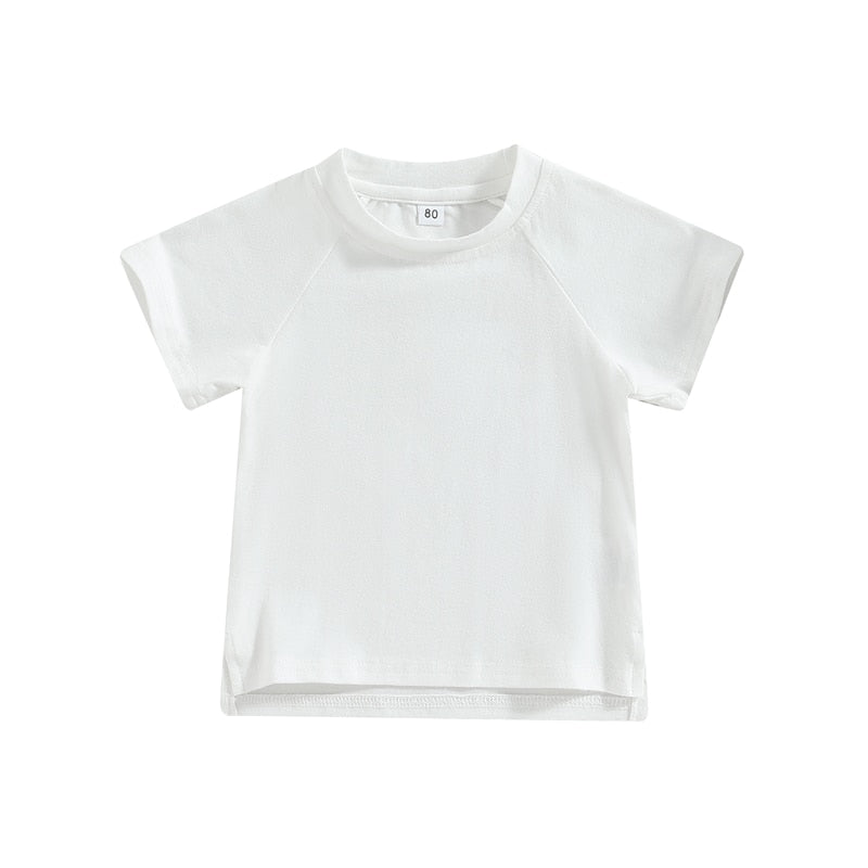 Girls Boys Summer Short Sleeve