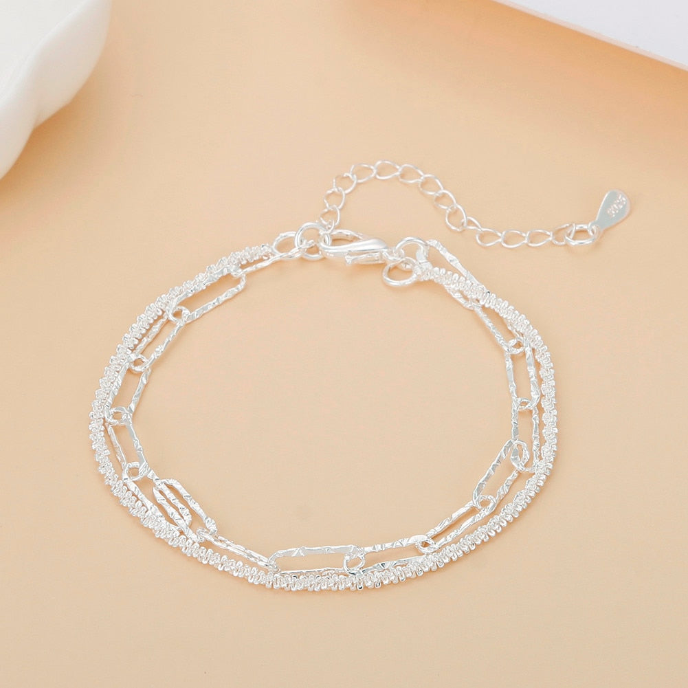 Sterling silver chain Bracelets