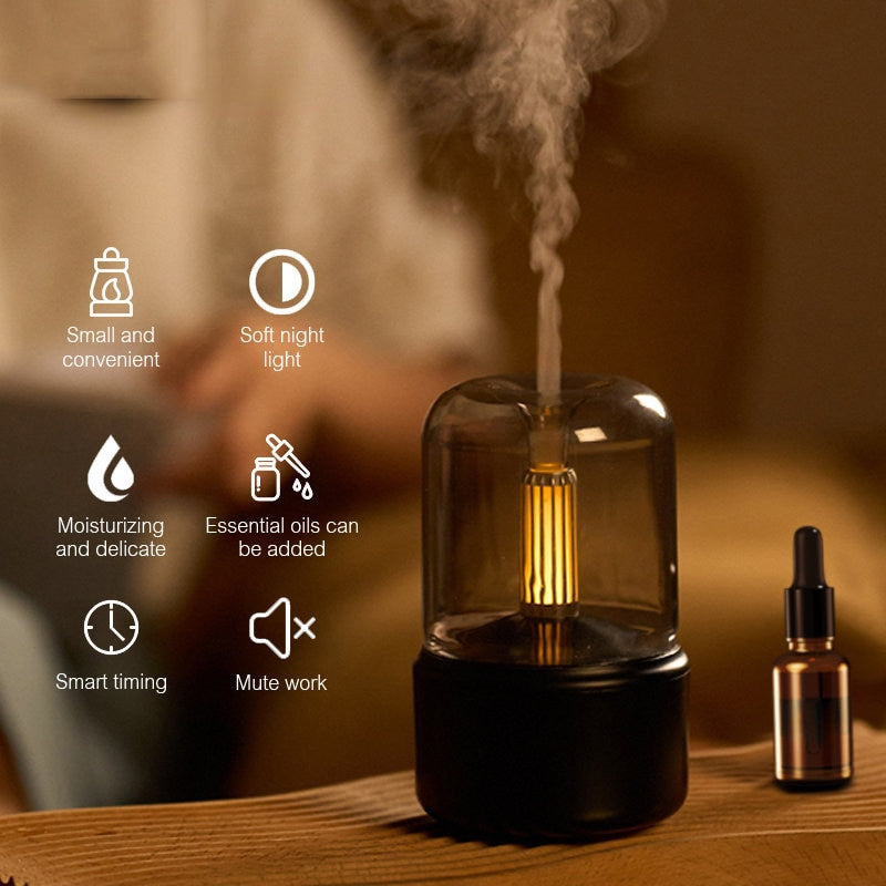Candlelight Air Humidifier Aroma Diffuser