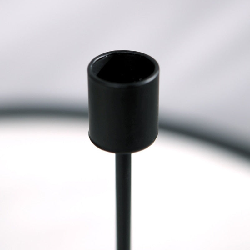 Black Metal Retro Candle Holder
