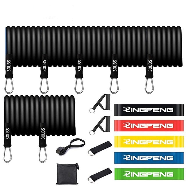 7 Piece Resistance Bands Set