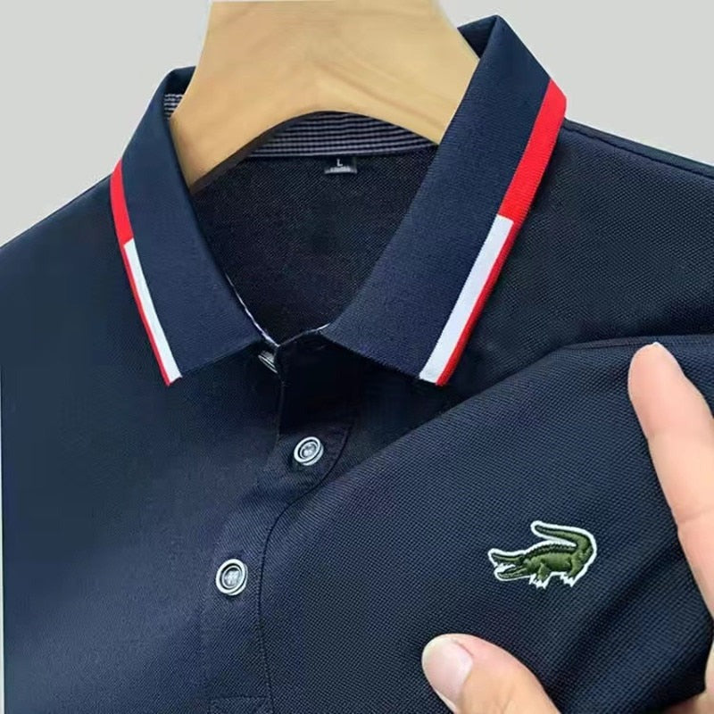 brand embroidered shirt offers superior comfort