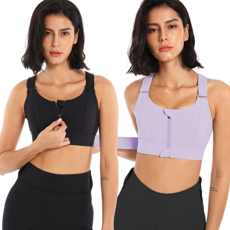 Zipper Sports Underwear Women