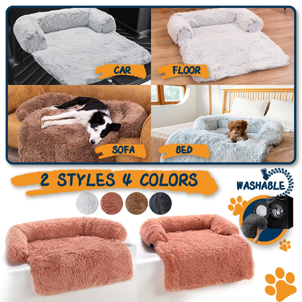 Pet Bed Long Plush Warm Bed
