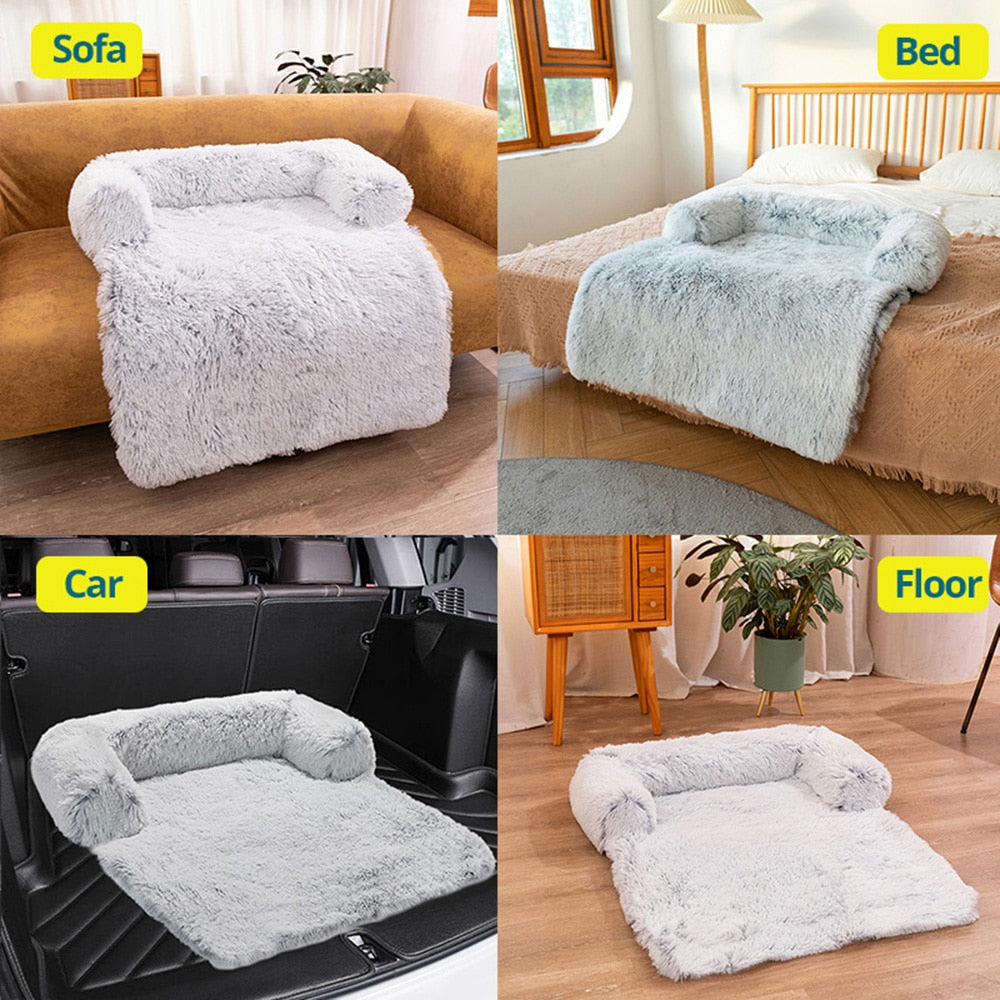 Pet Bed Long Plush Warm Bed