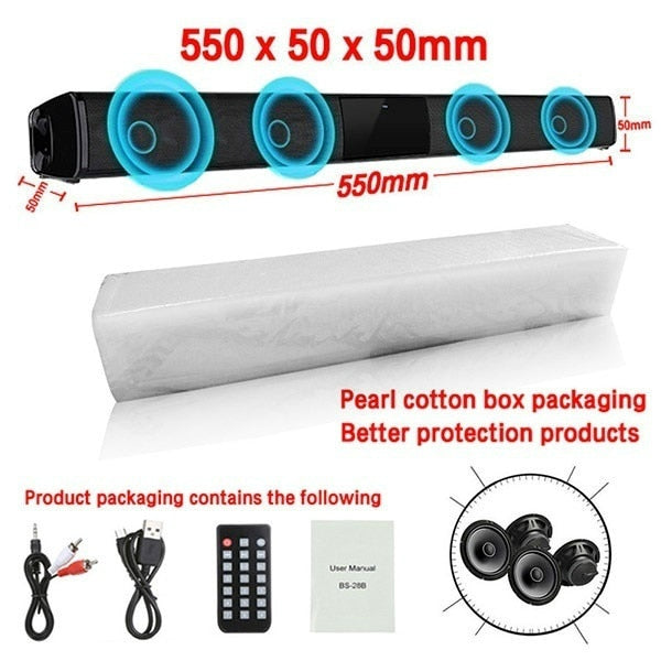 Tv Stick Portable Soundbar Speakers