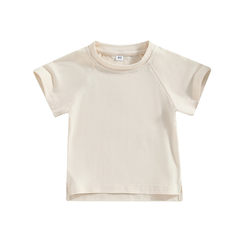 Girls Boys Summer Short Sleeve