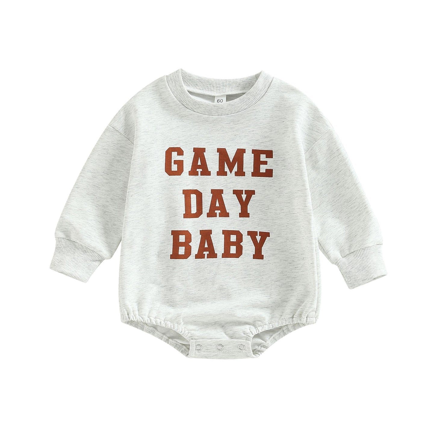infant baby long sleeve crew neck jumpsuit