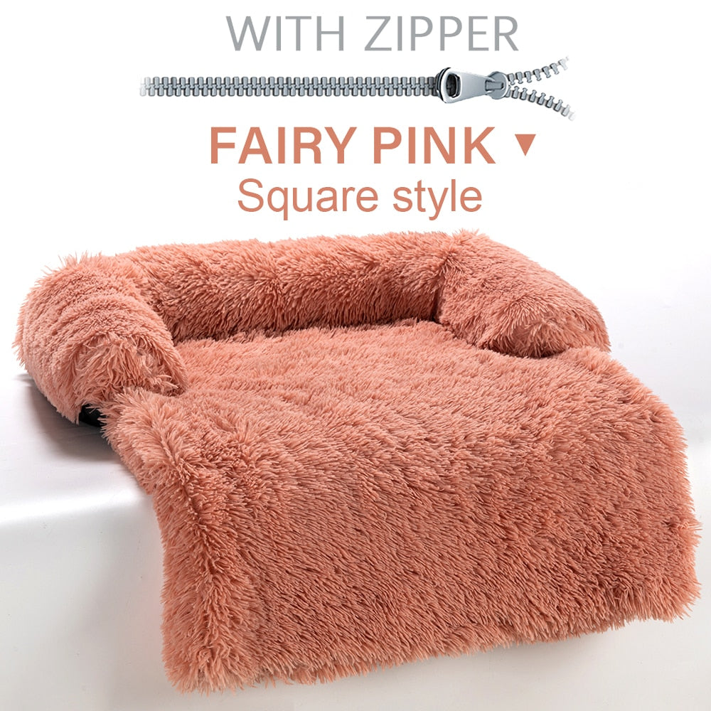 Pet Bed Long Plush Warm Bed