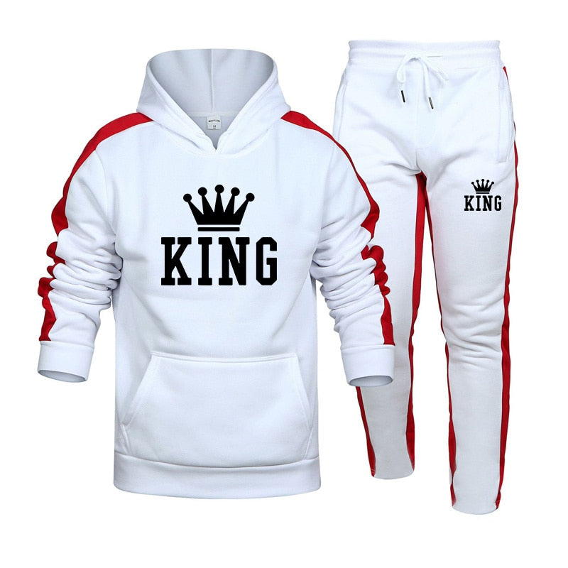 Mens Tracksuit Hooded Sweatshirts and Jogger Pants