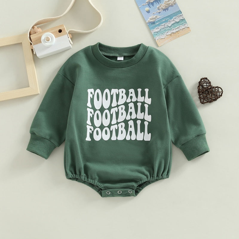 infant baby long sleeve crew neck jumpsuit