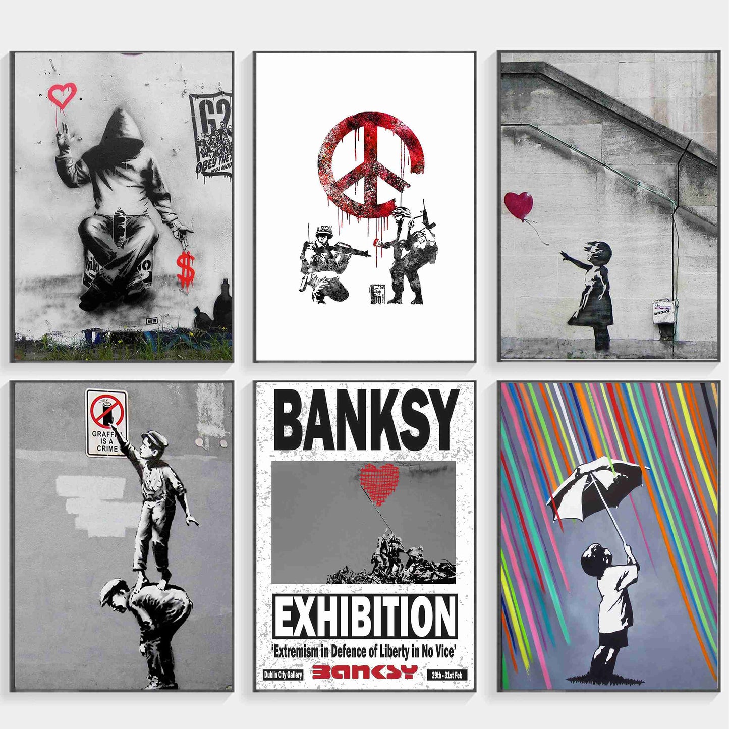 Banksy Graffiti Artwork Painting Girl Banksy Graffiti Artwork Painting Girl