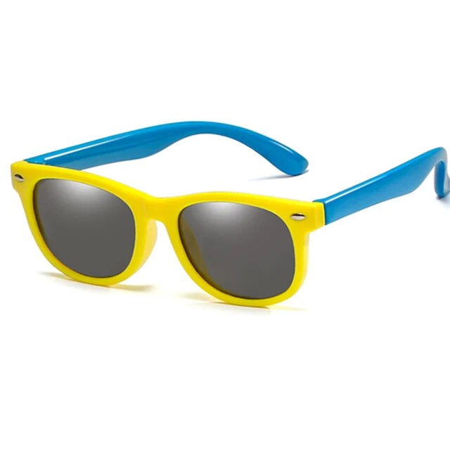 round Polarized Kids Sunglasses Silicone Flexible Safety Children Sun Glasses Fashion Boys Girls Shades Eyewear UV400