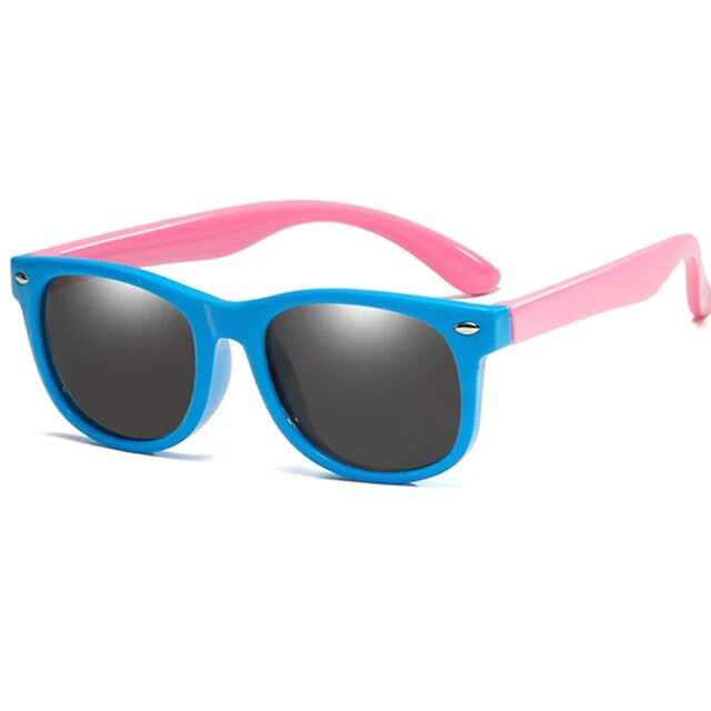 round Polarized Kids Sunglasses Silicone Flexible Safety Children Sun Glasses Fashion Boys Girls Shades Eyewear UV400
