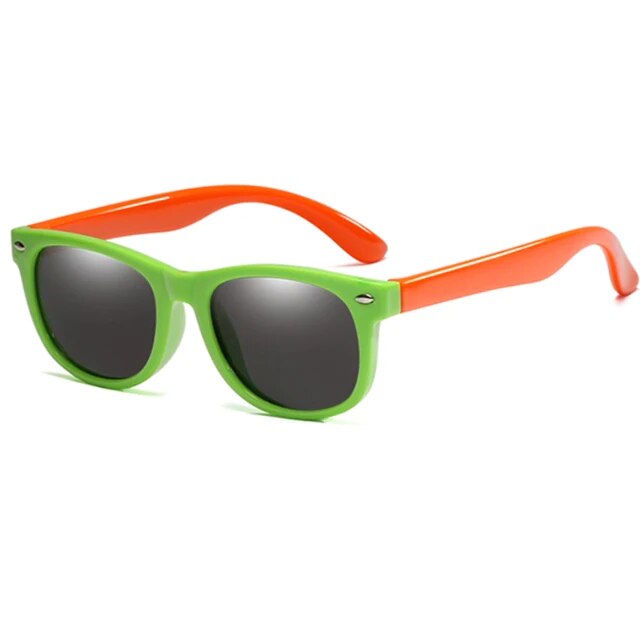 round Polarized Kids Sunglasses Silicone Flexible Safety Children Sun Glasses Fashion Boys Girls Shades Eyewear UV400