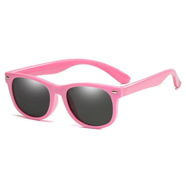 round Polarized Kids Sunglasses Silicone Flexible Safety Children Sun Glasses Fashion Boys Girls Shades Eyewear UV400