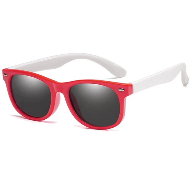 round Polarized Kids Sunglasses Silicone Flexible Safety Children Sun Glasses Fashion Boys Girls Shades Eyewear UV400