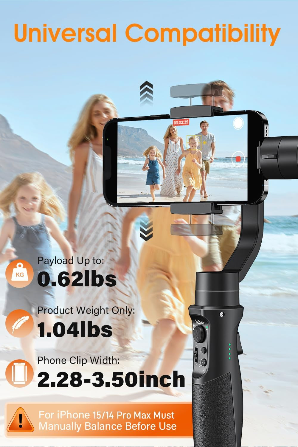 Professional Title: "Hohem iSteady Mobile Plus: Advanced 3-Axis Gimbal Stabilizer for Android and iPhone PRO Series"