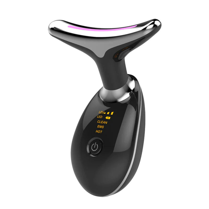 "Revitalize and Rejuvenate with our EMS Thermal Neck Lifting and Tightening Massager - The Ultimate Electric Microcurrent Wrinkle Remover and LED Photon Face Beauty Device for Women!"