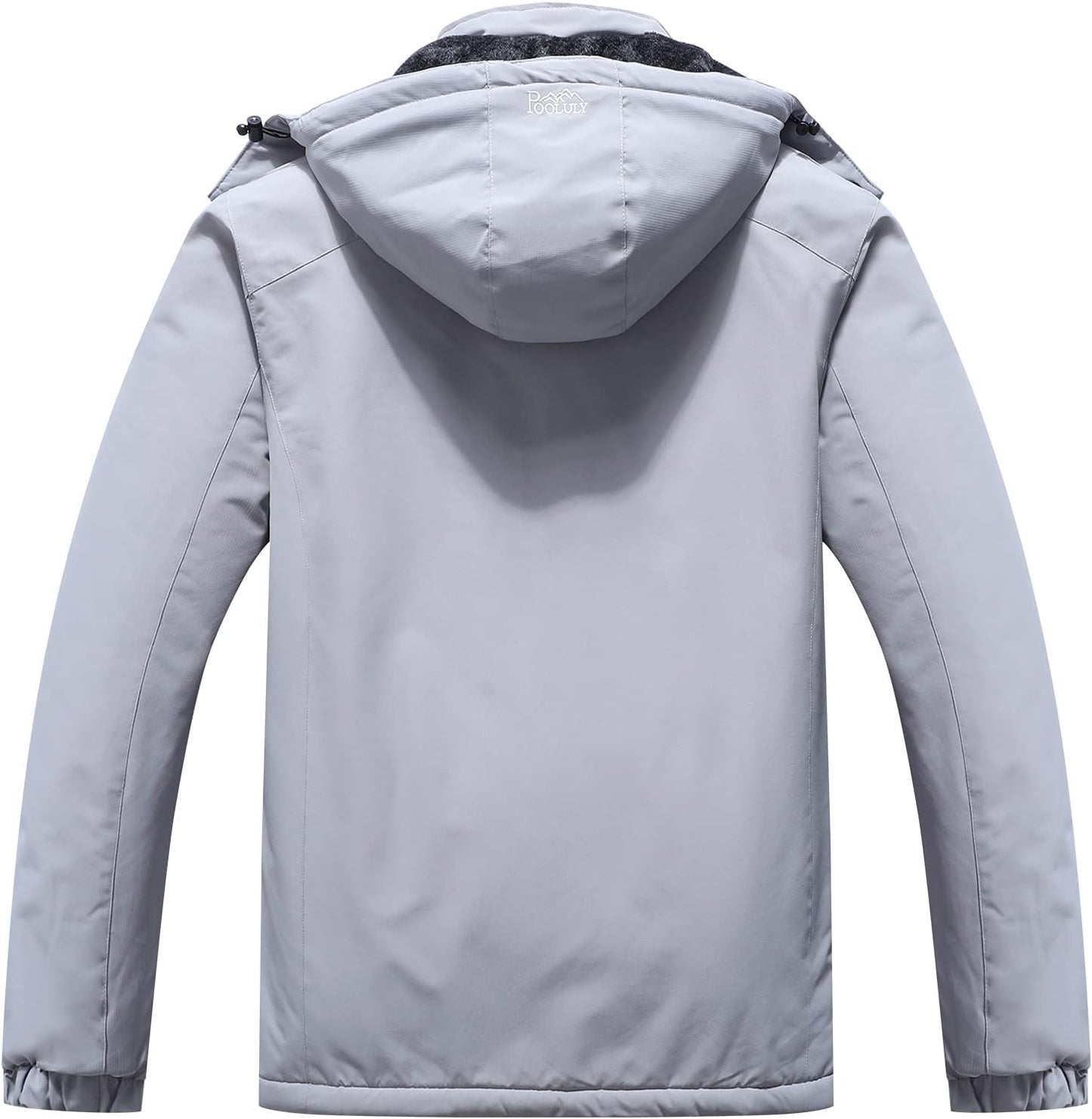 Men's Winter Ski Jacket - Waterproof Windbreaker with Hood, Ideal for Snowboarding and Rainy Conditions