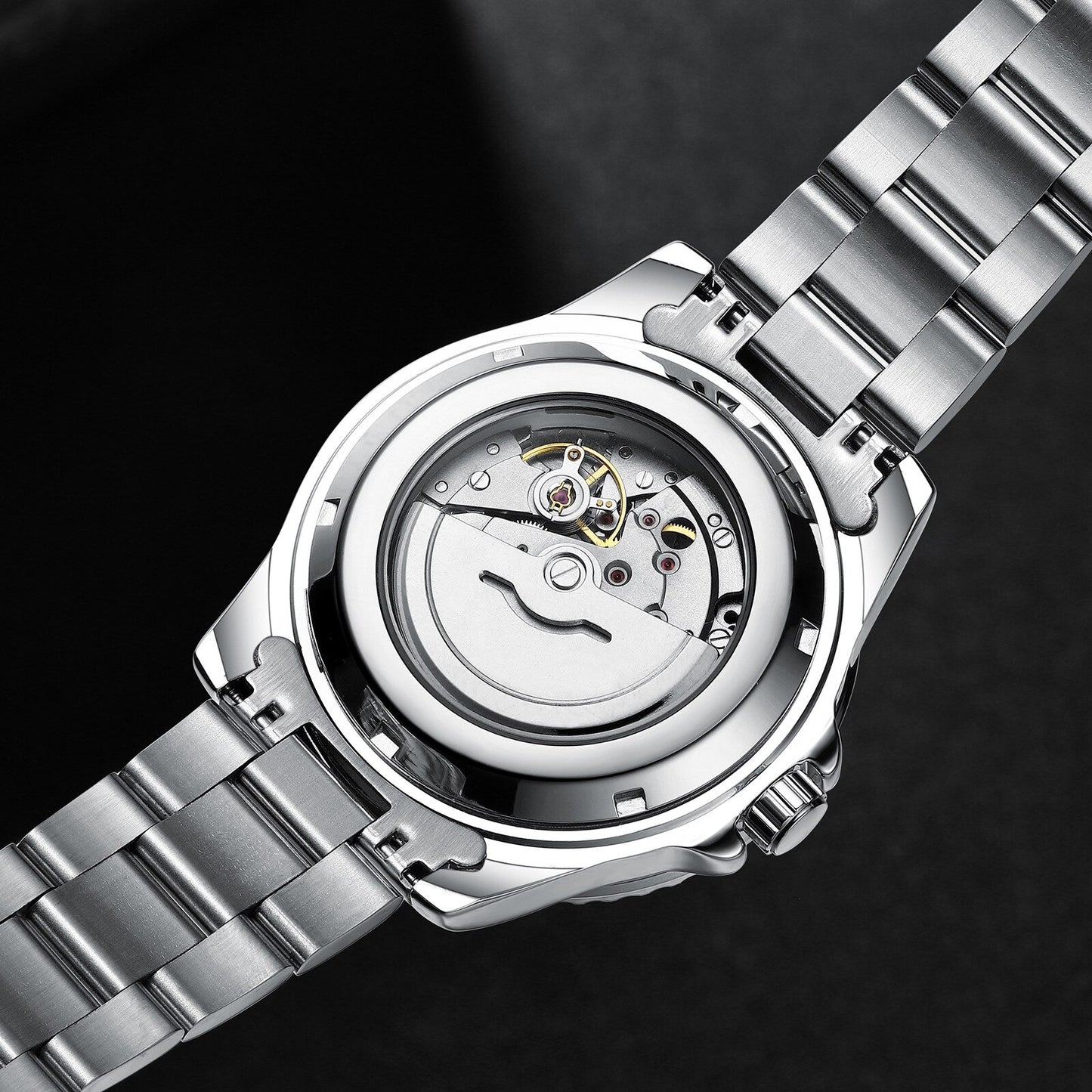 "Stylish Men's Night Light Watch with Solid Steel Belt - 2021's Hottest Fashion Calendar Timepiece!"